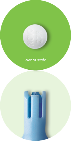 Vaginal applicator and estradiol tab